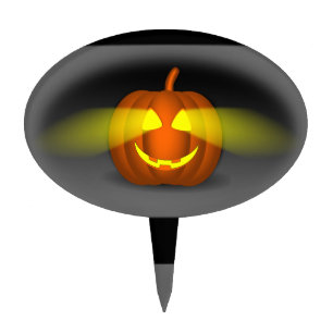 Glowing Pumpkin - Cake Topper