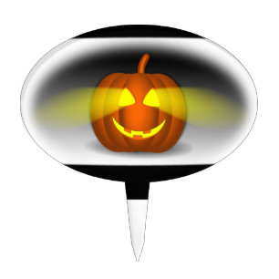 Glowing Pumpkin - Cake Topper