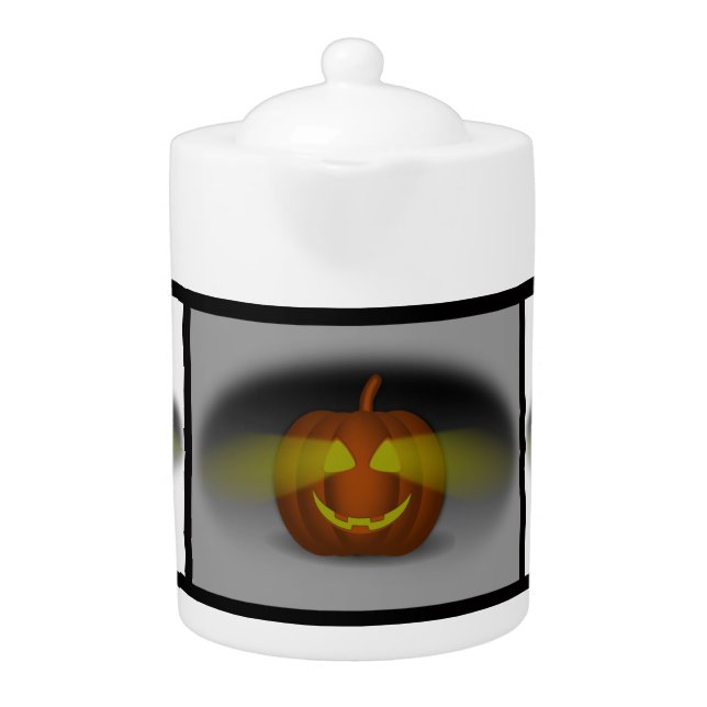 Glowing Pumpkin- Teapot (Front)