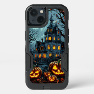 Glowing Pumpkins on Halloween Night iPhone 13 Case