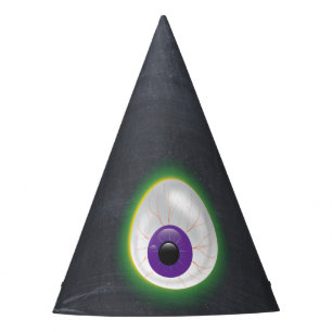 Glowing Purple Eyeball Third Eye Halloween Adult Party Hat