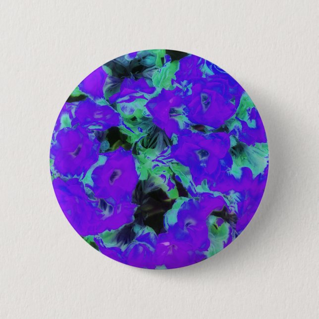 Glowing Purple Kalanchoe Plant Button (Front)