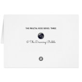 Glowing Purple Rose, Beautiful Fractal Digital Art (Back Horizontal)