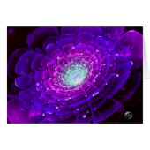 Glowing Purple Rose, Beautiful Fractal Digital Art (Front Horizontal)
