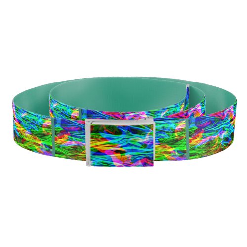 Glowing Rainbow Abstract Belt