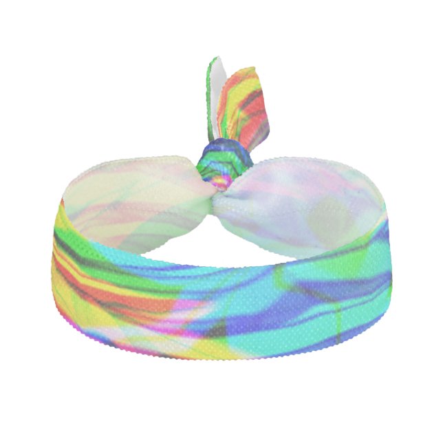 Glowing Rainbow Abstract Hair Tie (Front)