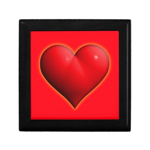 Glowing Red 3_D Heart Gift Box