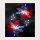 Glowing red dragonfly (Outside Unfolded)