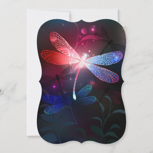 Glowing red dragonfly (Front)