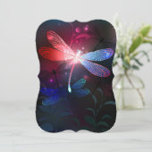 Glowing red dragonfly (Standing Front)