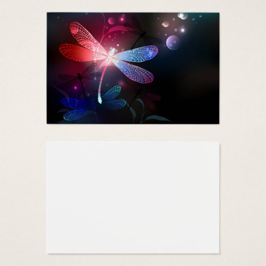 Glowing red dragonfly (Front & Back)