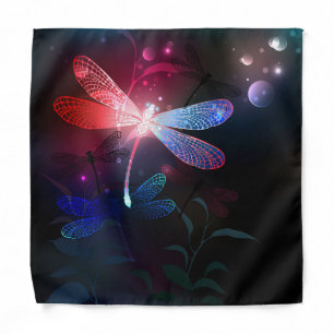 Glowing red dragonfly bandana