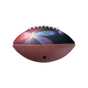Glowing red dragonfly football