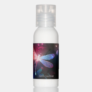 Glowing red dragonfly hand lotion