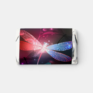 Glowing red dragonfly hershey's miniatures