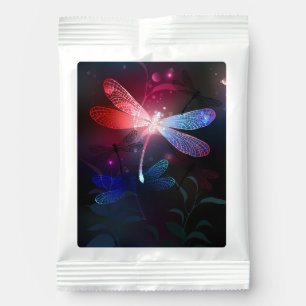 Glowing red dragonfly lemonade drink mix