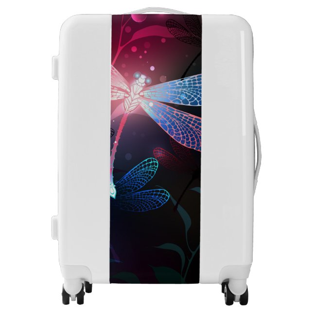 Glowing red dragonfly luggage (Front)