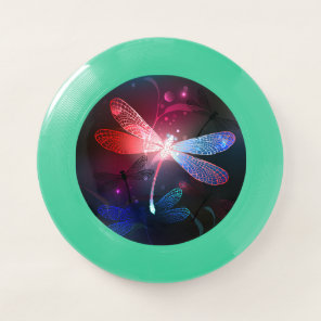 Glowing red dragonfly Wham-O frisbee