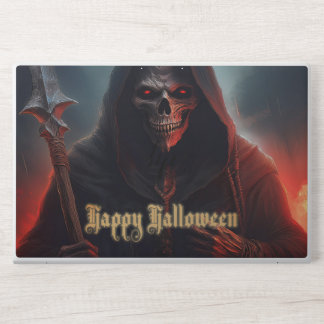 Glowing Red Eyes Reaper Halloween Art HP Laptop Skin