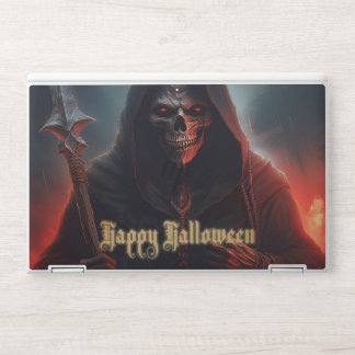 Glowing Red Eyes Reaper Halloween Art HP Laptop Skin