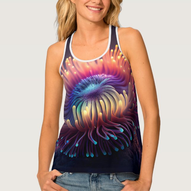 Glowing Sea Anemone Women's T-Shirt (Front)