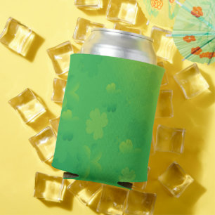 Glowing Shamrocks Can Cooler