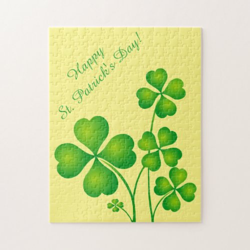 Glowing Shamrocks Jigsaw Puzzle