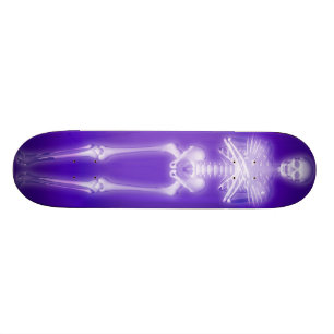 Glowing Skeleton: Custom Skateboard Deck