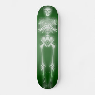 Glowing Skeleton: Custom Skateboard Deck