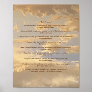 Glowing Sky Do It Anyway Poster