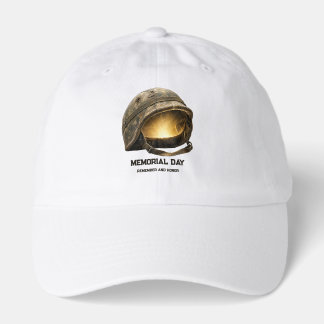 Glowing Soldier Helmet Memorial Day Tribute Hat