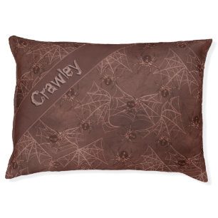 Glowing Spiders rusty web Pet Bed