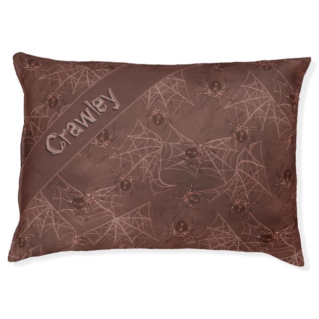 Glowing Spiders rusty web  Pet Bed (Front)