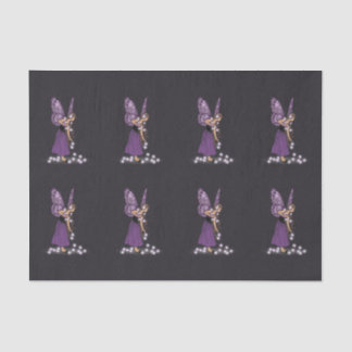 Glowing Star Flowers Pretty Purple Fairy Girl Tissue Paper