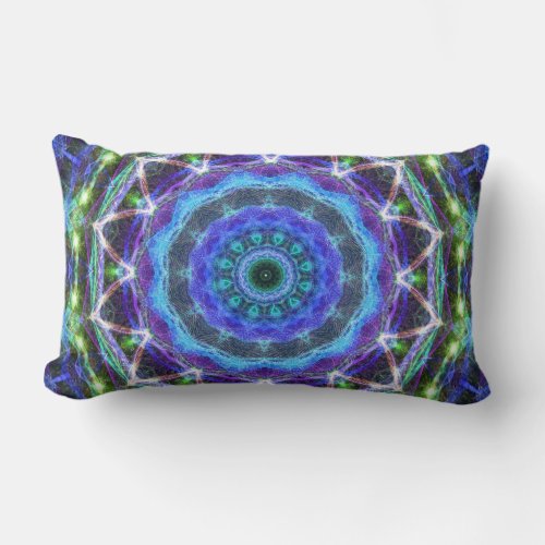 Glowing Star Kaleidoscope Lumbar Pillow