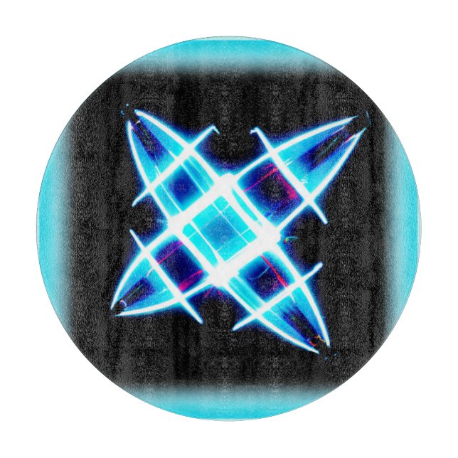 Glowing Star Patterns. Buy Now Cutting Board (Front)