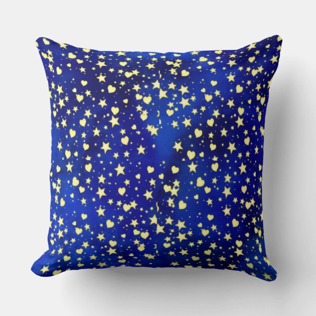 Glowing star throw pillow (Front)