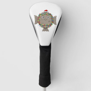 Glowing Starfish Christmas Lights Underwater   Golf Head Cover