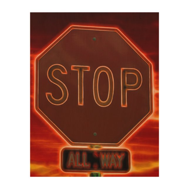 Glowing STOP Sign (Front)