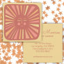 Glowing Sun Cute and Charming Pink   Square Business Card