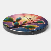 Glowing sunrise background with winged creature wireless charger (Front 2)