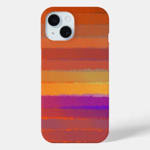 Glowing Sunrise Salty Watercolor Pop Of Color Art iPhone 15 Case