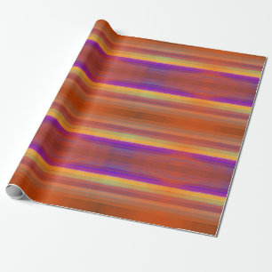Glowing Sunrise Salty Watercolor Pop Of Color Art Wrapping Paper