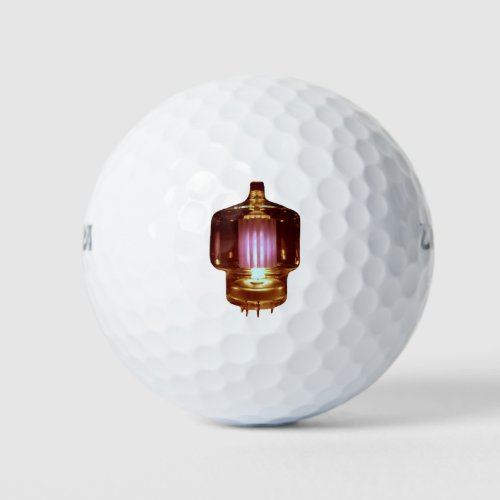 Glowing Transmitter Vacuum Tube Golf Balls