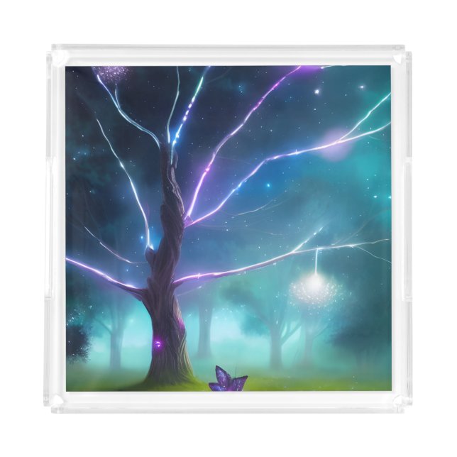 Glowing Tree Acrylic Tray (Front)
