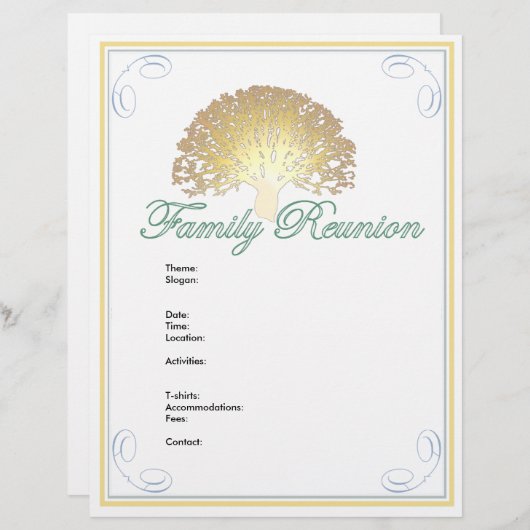 Glowing Tree Flyer (Front/Back)