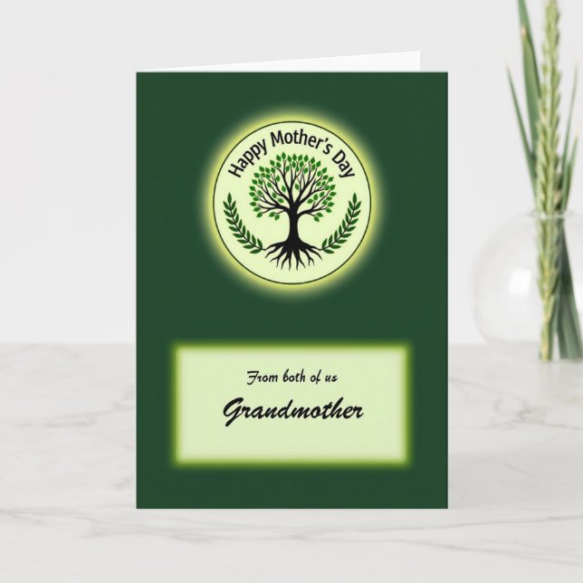 Glowing Tree Mothers Day Card (Front)