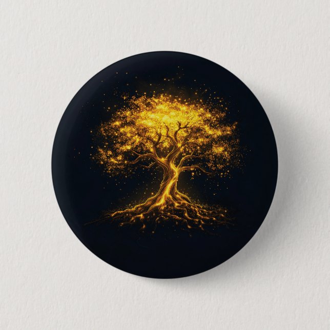  Glowing Tree of Life – Mystical and Enchanting  Button (Front)