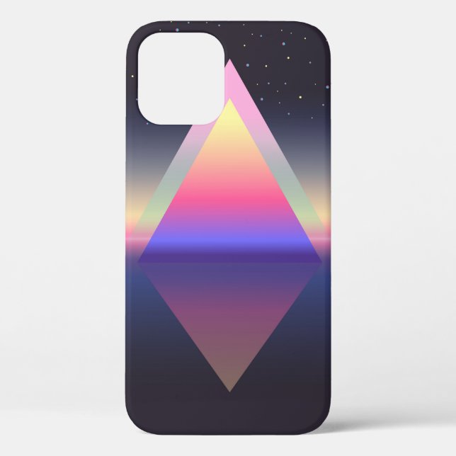 Glowing triangle. Ethereum concept. futuristic abs Case-Mate iPhone Case (Back)