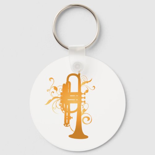 Glowing Trumpet Music Gift Keychain